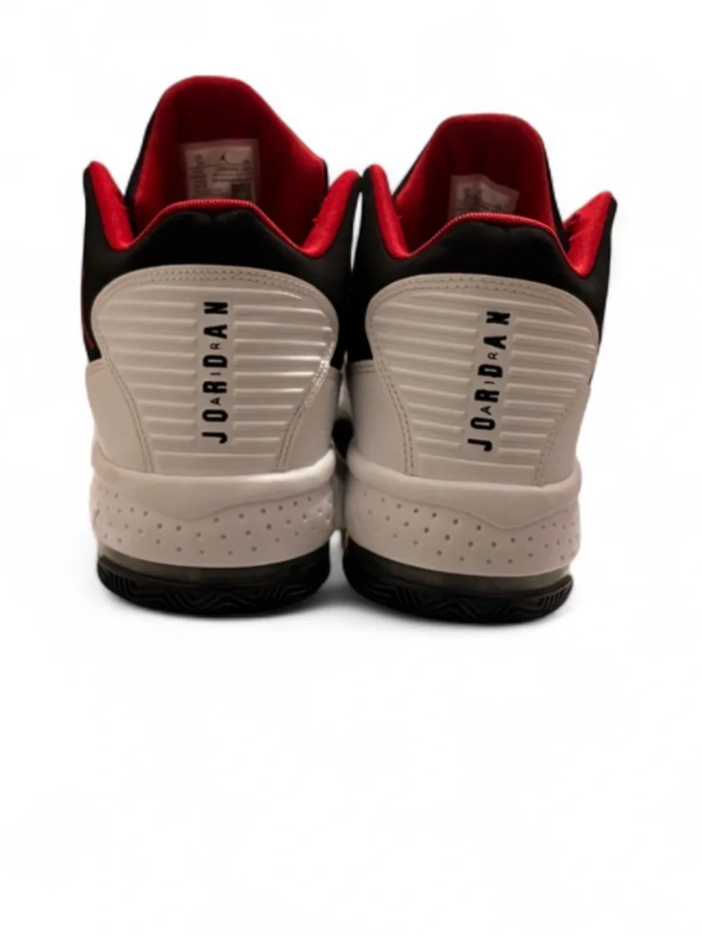 Jordan Men's Black/White/Red Retro Basketball Sneakers